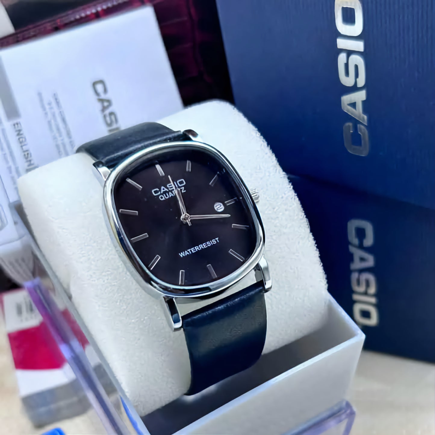 BOGOSS & Casio MTP Unisex - NOIR - Cadran classique + Dateuse