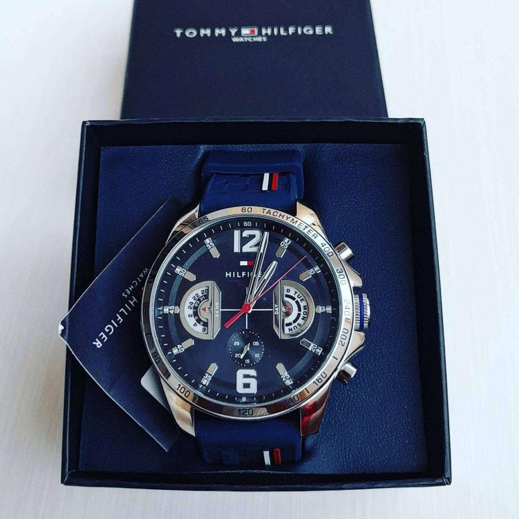 BOGOSS - Tommy Hilfiger - Chronograph - Bracelet sport SILICONE - Coffret d'origine + Sac d'origine