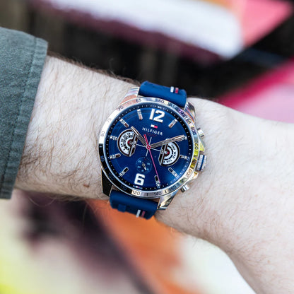 BOGOSS - Tommy Hilfiger - Chronograph - Bracelet sport SILICONE - Coffret d'origine  + Sac d'origine