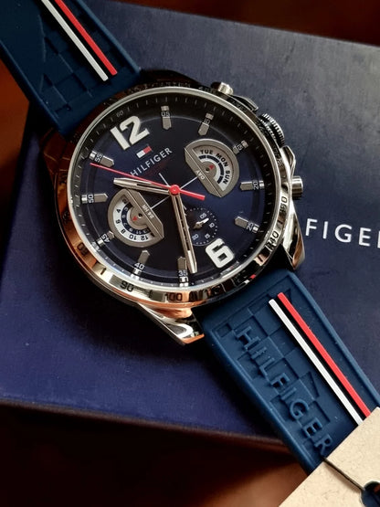 BOGOSS - Tommy Hilfiger - Chronograph - Bracelet sport SILICONE - Coffret d'origine  + Sac d'origine