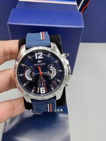 BOGOSS - Tommy Hilfiger - Chronograph - Bracelet sport SILICONE - Coffret d'origine  + Sac d'origine